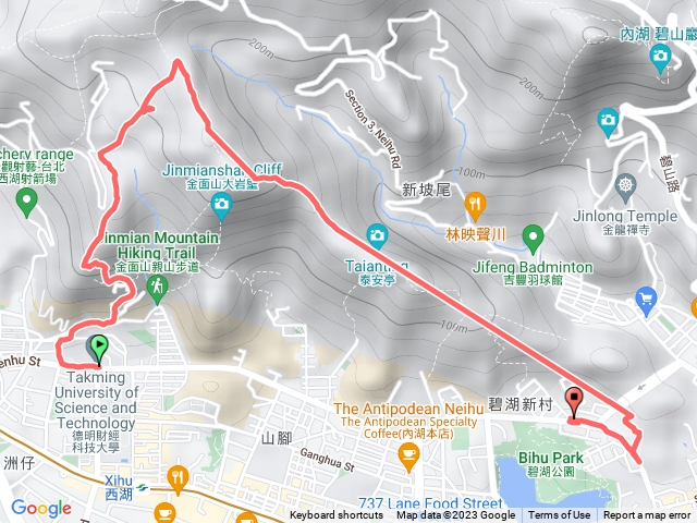 小金面山西湖山論劍山剪刀石金面山竹高山新坡尾山碧湖山