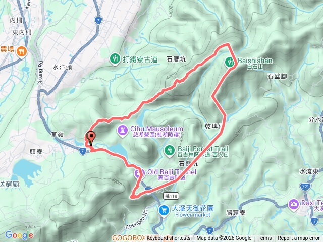 2025-07-20 慈湖～草嶺山～石厝坑山～白石山～溪洲山古道～百吉隧道O繞預覽圖