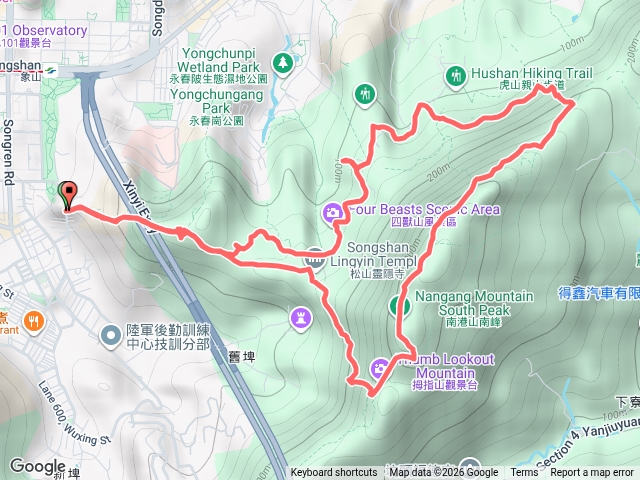 四獸山+九五峰O型