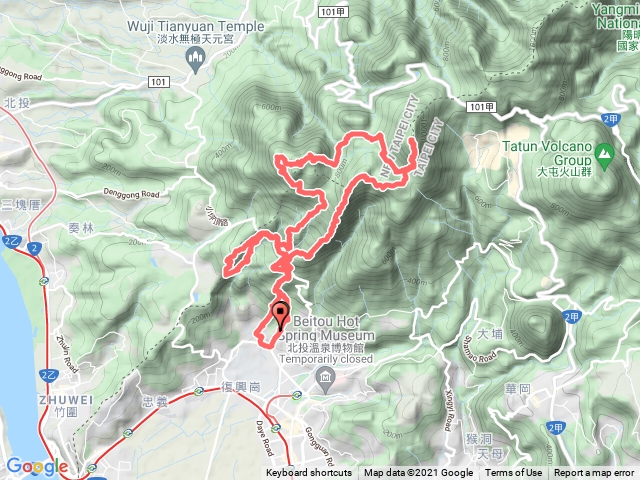 竹林古道大屯西南陵陽明山西縱走水磨坑古道環行