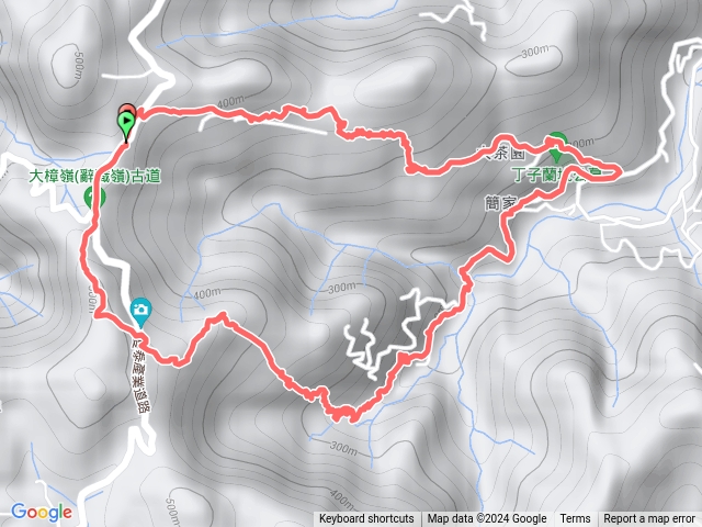 2024.07.21雙溪四分嶺福興宮-大埤山（大樟嶺）-蘭平千里-丁子蘭坑迎媽祖古道-鄒家47號-大茶園-牌山祠-啞吧嶺0行預覽圖