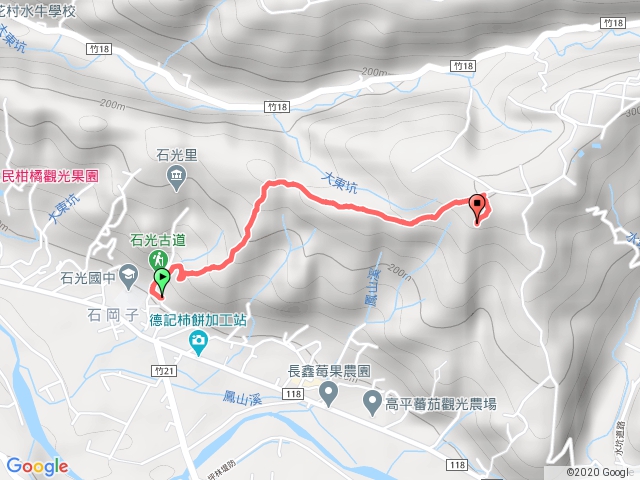 石光古道上面埔頂山