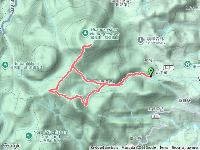 磺嘴山、鹿堀坪古道、頭前溪瀑布預覽圖