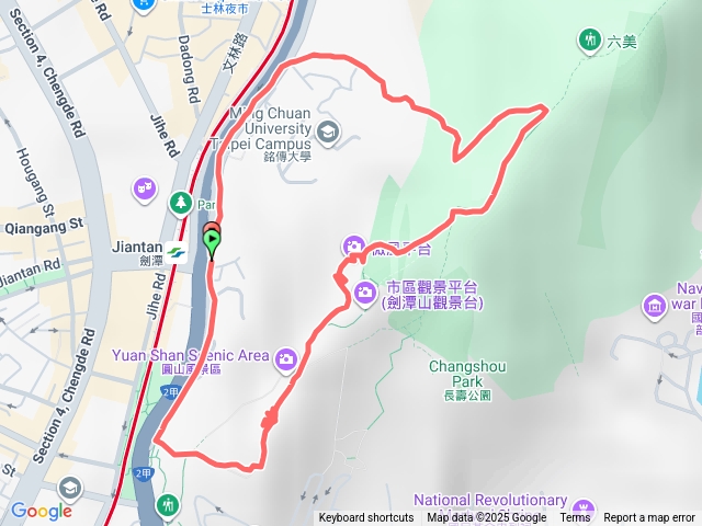 20251007 劍潭捷運站 森林方舟 北眼平台 微風平台 劍潭山 毋忘在莒步道 O行
