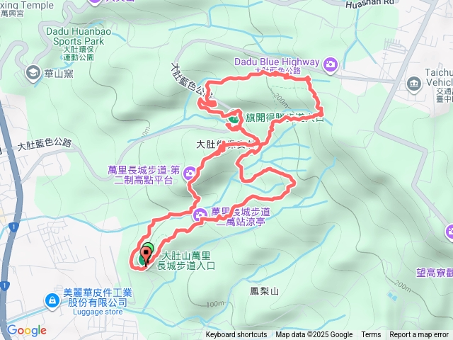 大肚萬里長城步道跨涵洞