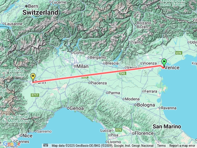 北義多諾米蒂-第八天入住杜林五星級飯店