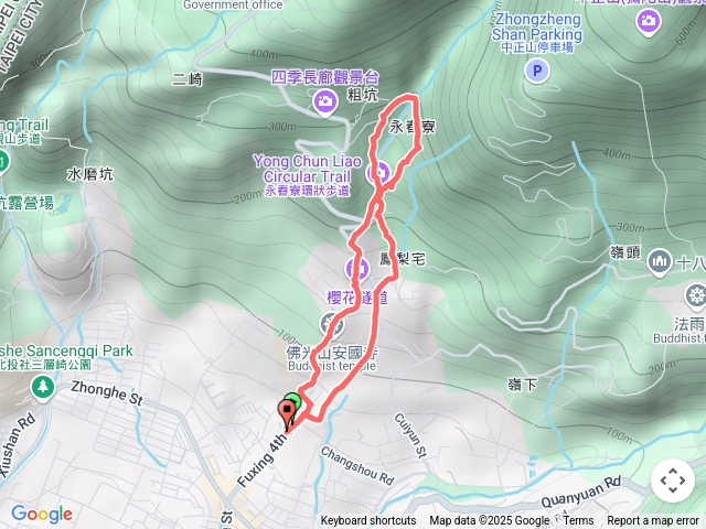 歐都納2025中正山永春寮步道