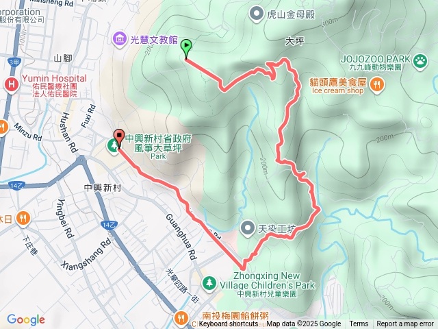 中興虎山楓仔坑步道O繞