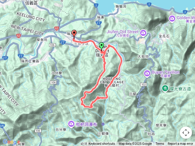 蛇子形古道-烏塗窟山-獅子嘴奇岩-猴硐車站-瑞芳車站（猴硐車站後為ubike騎乘）