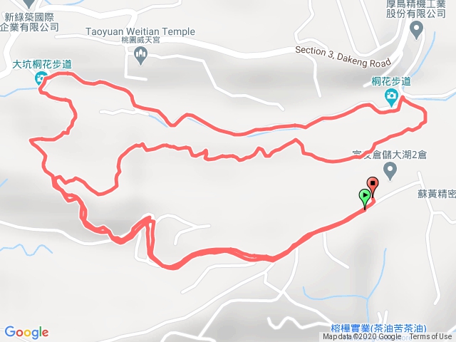 龜山大坑桐花步道環狀線慢行