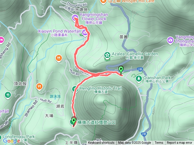 陽明山橫嶺古道預覽圖