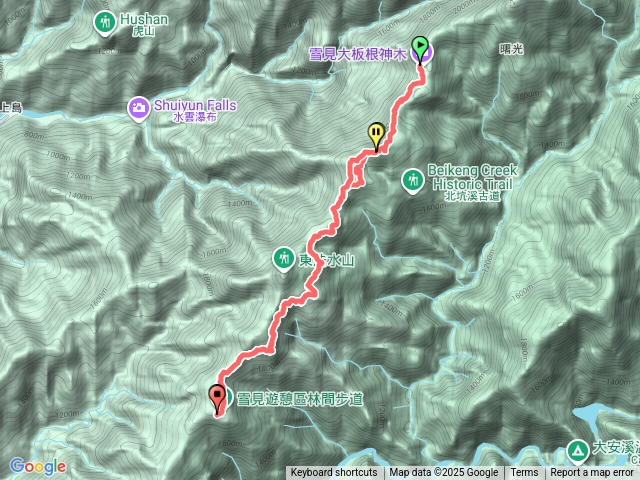 經北坑山下雪見大板根預覽圖