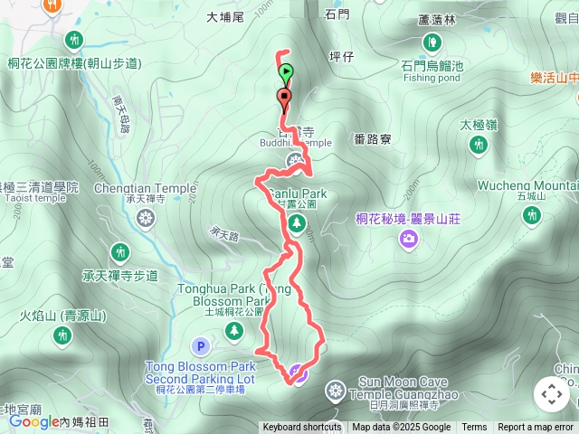 簡單駭客D&V土城天上山系(宇宙大行殿-清水石門山-南天母山-甘露公園-天上山)