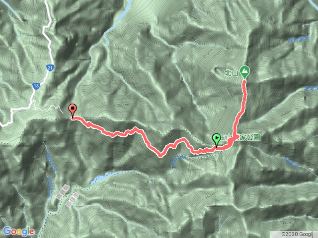 玉山主峰、北峰單攻