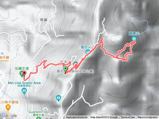 伍龍步道-獵鷹尖一線天-伍龍步道