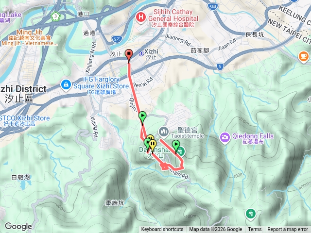大尖山到瀑布