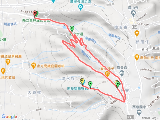 員林運動公園&藤山步道&八卦山望高寮觀景平臺