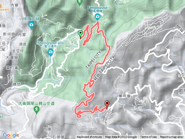 頂級的跑步路線   M1 小巴風櫃嘴站到小3 終點站翠柏新村