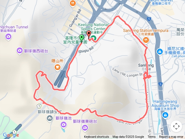 基隆仁愛區 獅球嶺-三坑車站O型