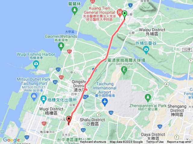 大甲鎮瀾宮到沙鹿火車站