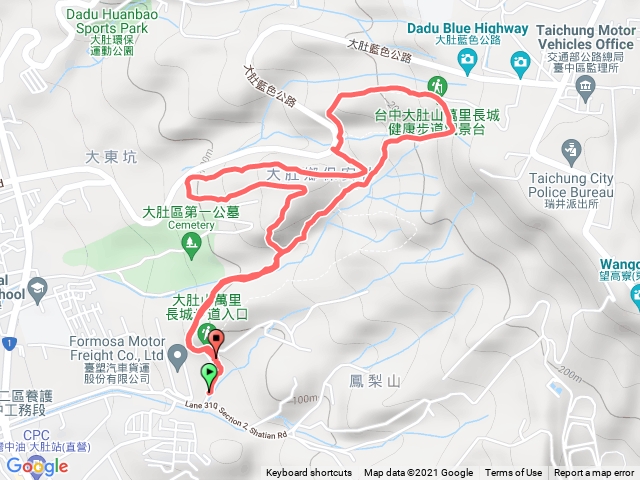 大肚旗開得勝步道