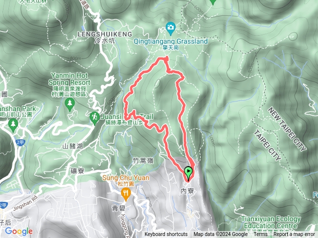 20240721 內寮 竹篙山山腰古道 內寮古道 O行預覽圖