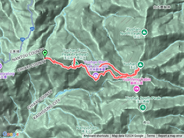 玉山北峰主峰結冰，改取西峰前峰預覽圖