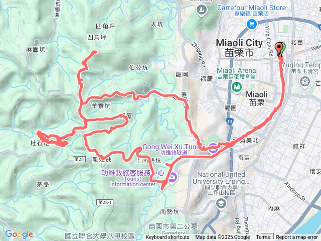 功維敘遂道+龍王峽谷+下南勢坑山+將軍山
