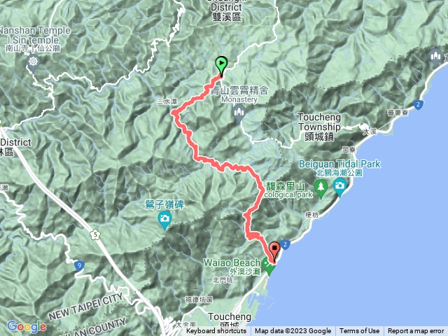 壽山宮到外澳（由溪尾寮古道出發）