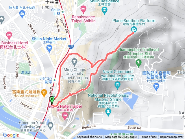 20230123劍潭山步道