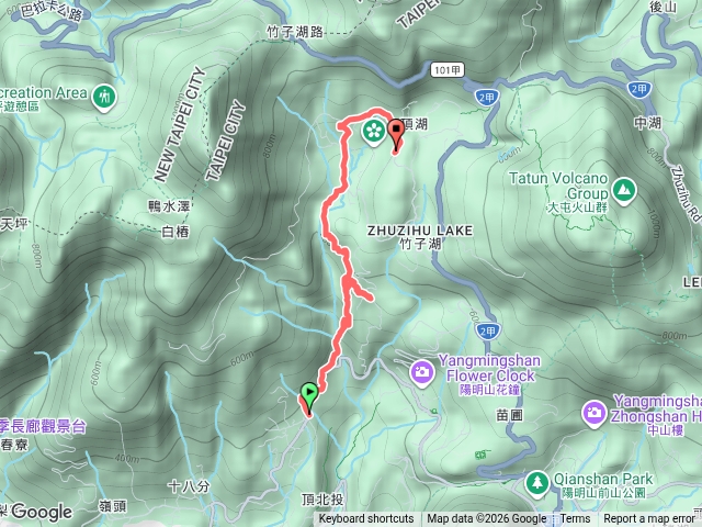 頂湖山連走竹子湖