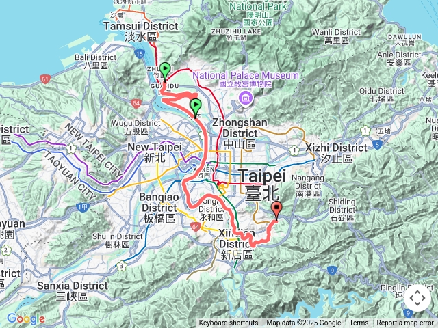 【任務一】2025臺北大縱走臺北大縱走第八段：捷運動物園站至捷運關渡站[河濱自行車道]20250329232407