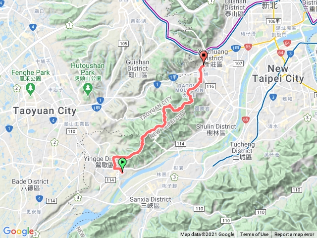 大棟山縱走 鶯歌火車站→迴龍捷運站