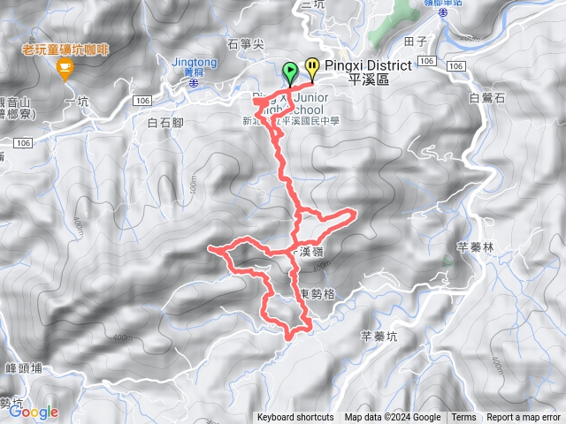 2024/01/28 台北市山岳協會 藍天隊 江隊長帶隊東勢格越嶺古道～臭頭山～咸豐嶺古道～茶販古道～白石後仙洞～三抱竹鞍大岩壁～中埔古道O行！