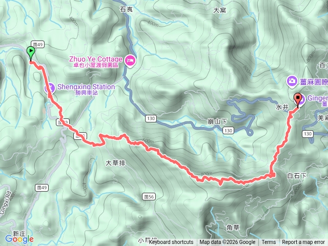 苗栗 三義 大湖 勝興車站 關刀山西北峰 關刀山 薑麻園預覽圖