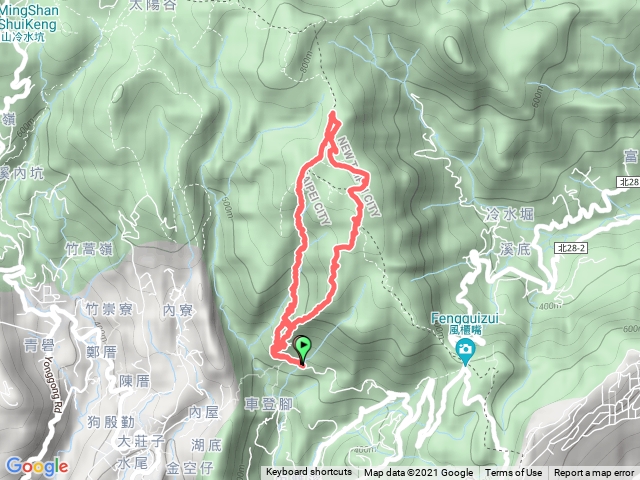 荷蘭古道東線、北五指山、杏林山、瑪蕃山、頂山站