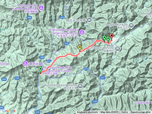 熊野古道.中邊路.滝尻王子到近露王子第一天