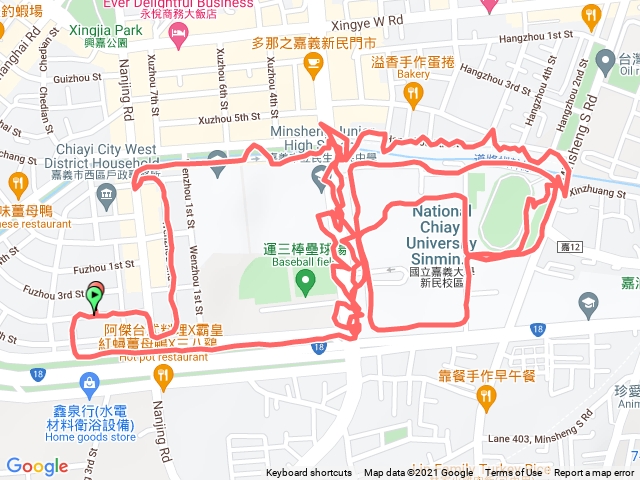 嘉大校園周邊健走446