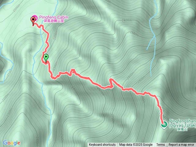 屏風山避難山屋-屏風山頭