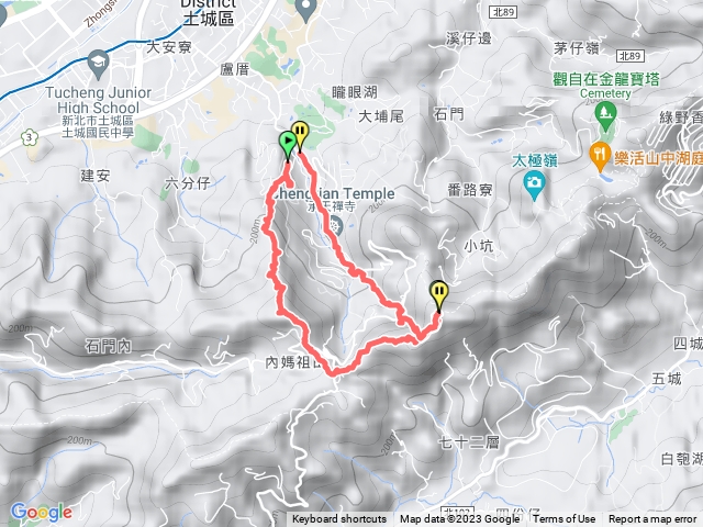 土城火焰山，天上山