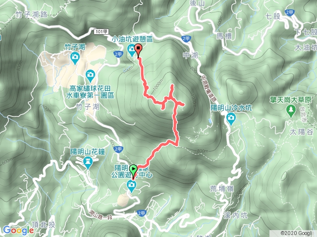 七星山(小百岳#2)【苗圃登山口→東峰→主峰→北峰→南峰→摘星峰→小油坑】