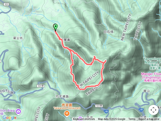 大屯溪古道-小觀音山群峰逆時針-大屯溪古道預覽圖