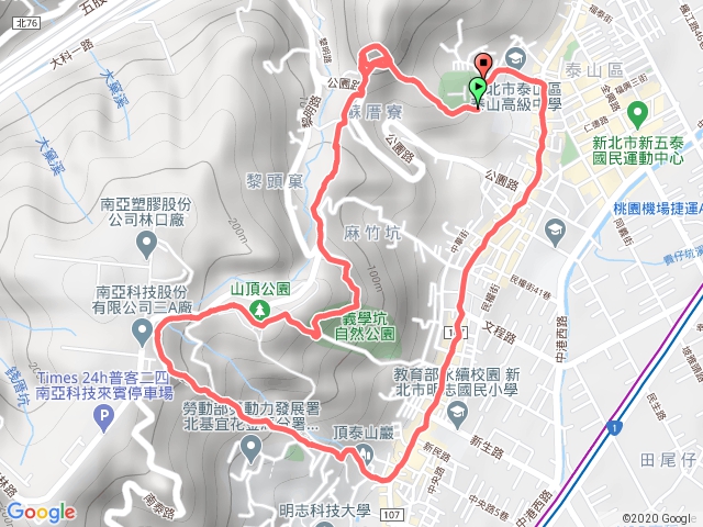 辭修頂泰山巖環線