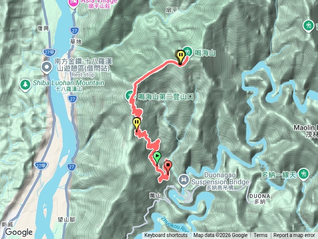 網子山鳴海山距離登山口超遠預覽圖