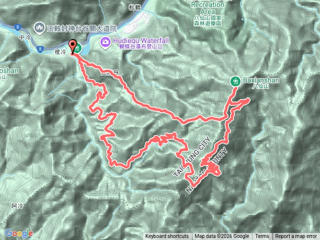 裡冷唐八下裡冷林道28k工寮營地有水源預覽圖