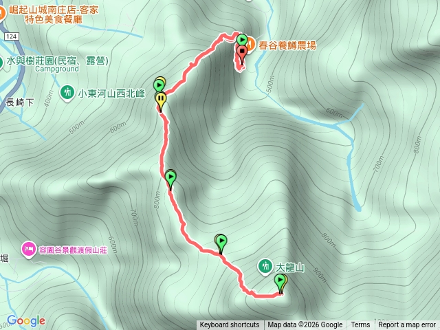 小東河山北峰主峰.大龍山（多注意布條）預覽圖