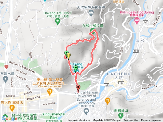 台中大坑九號十號步道O型