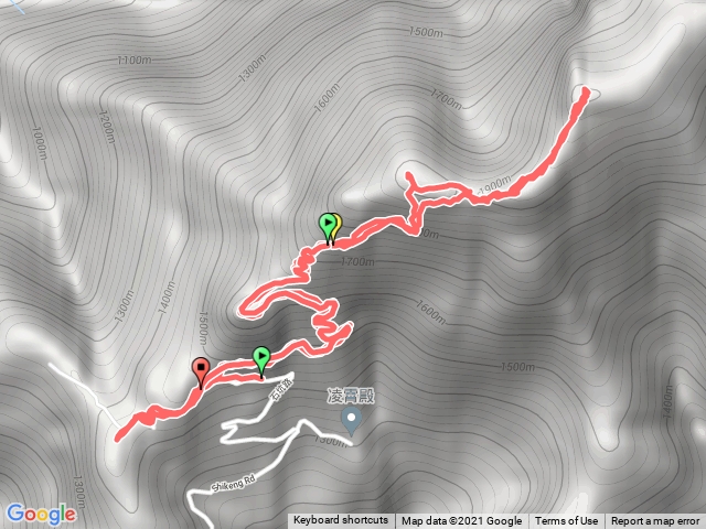 埔里關刀山主西北峰