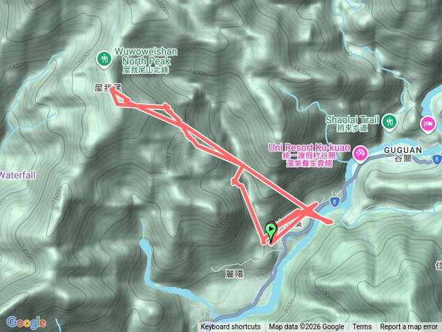 屋我尾山來回預覽圖