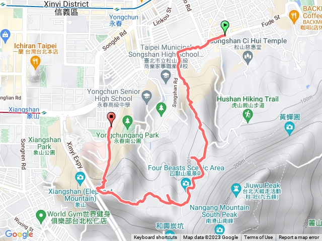 全家人第一次爬完四獸山